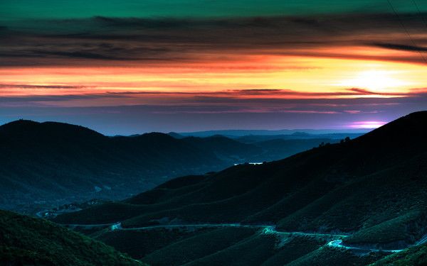 fond d'ecran coucher de soleil