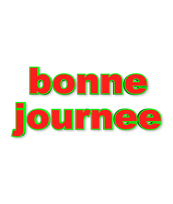 BONNE JOURNEE  3d