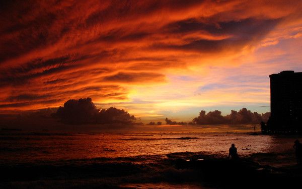 fond d'ecran coucher de soleil